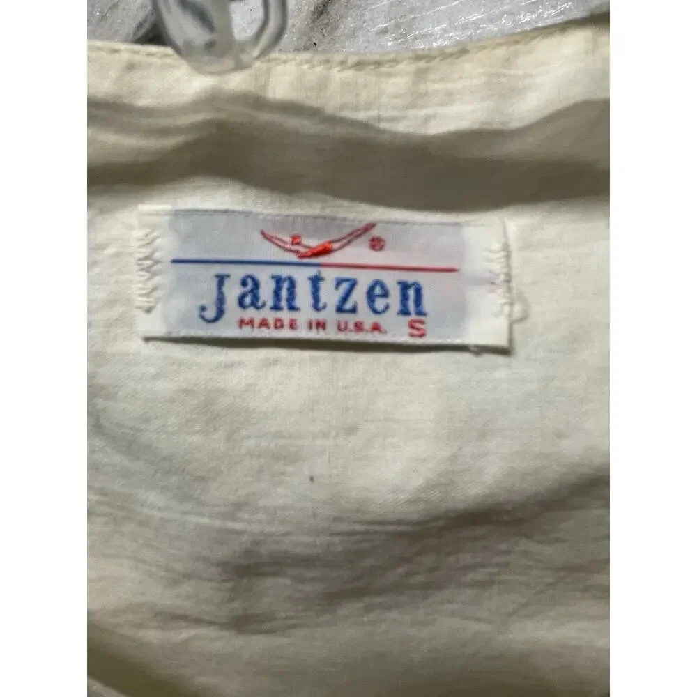 Vintage Jantzen Floral Blouse Top Women’s Small S Button Down Long Sleeve - Picture 2 of 4